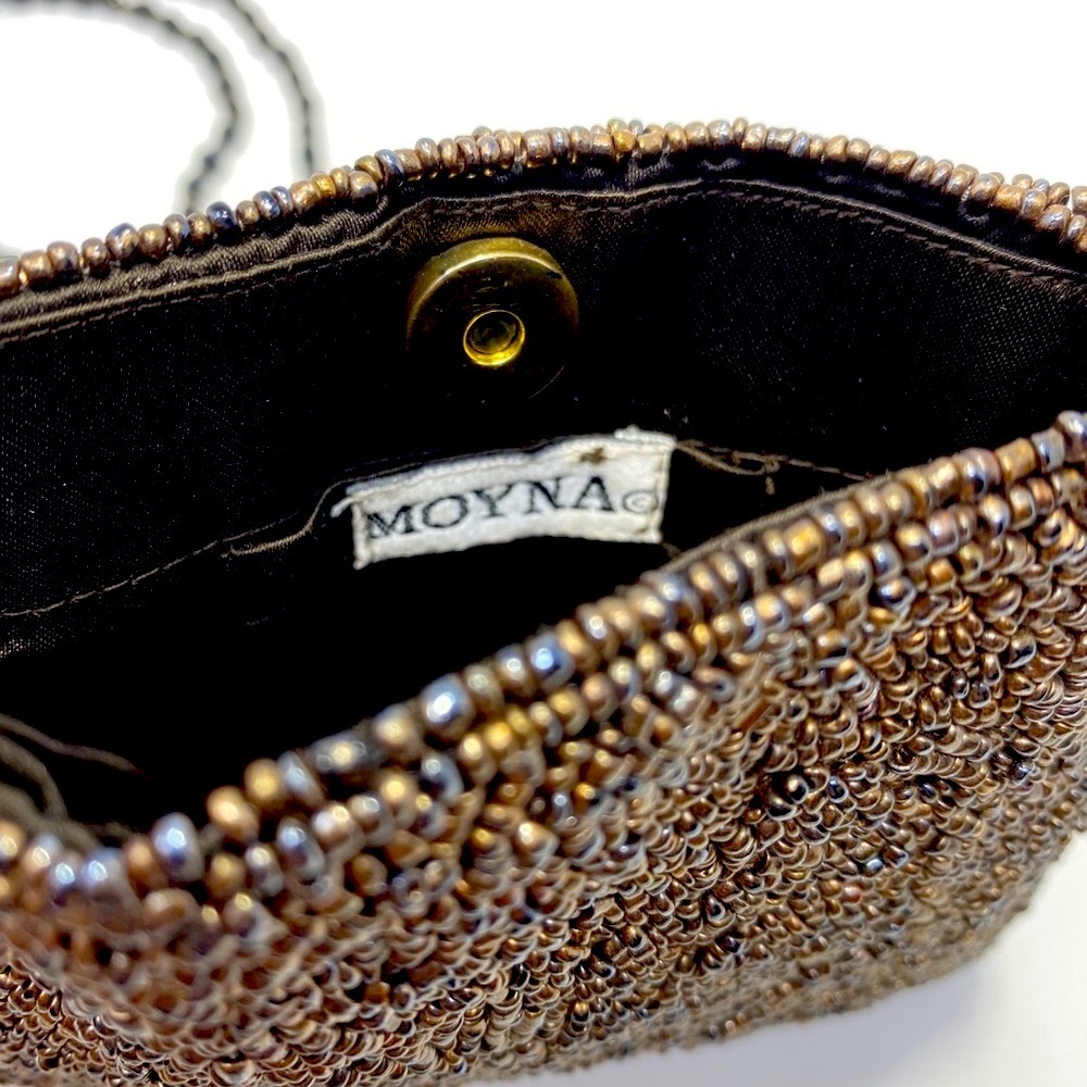 Moyna Beaded Bronze Mini Evening Crossbody Bag - Picture 4 of 10